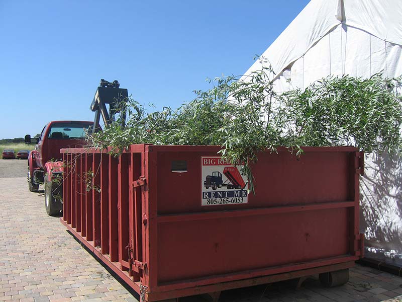 Container drop off big red box